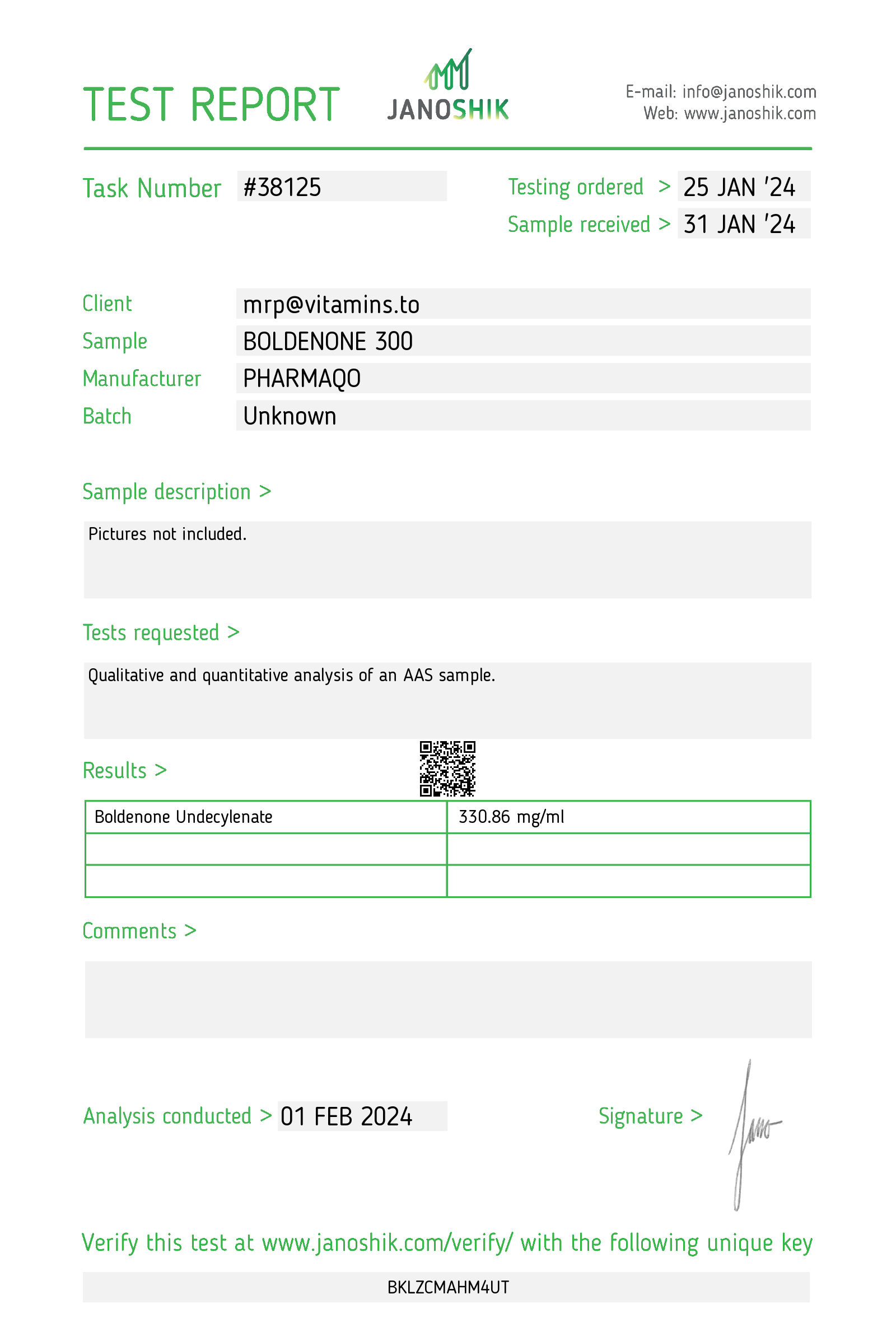 PHARMAQO LABS – BOLDENONE - 300 Mg/ Ml, 10ml 3