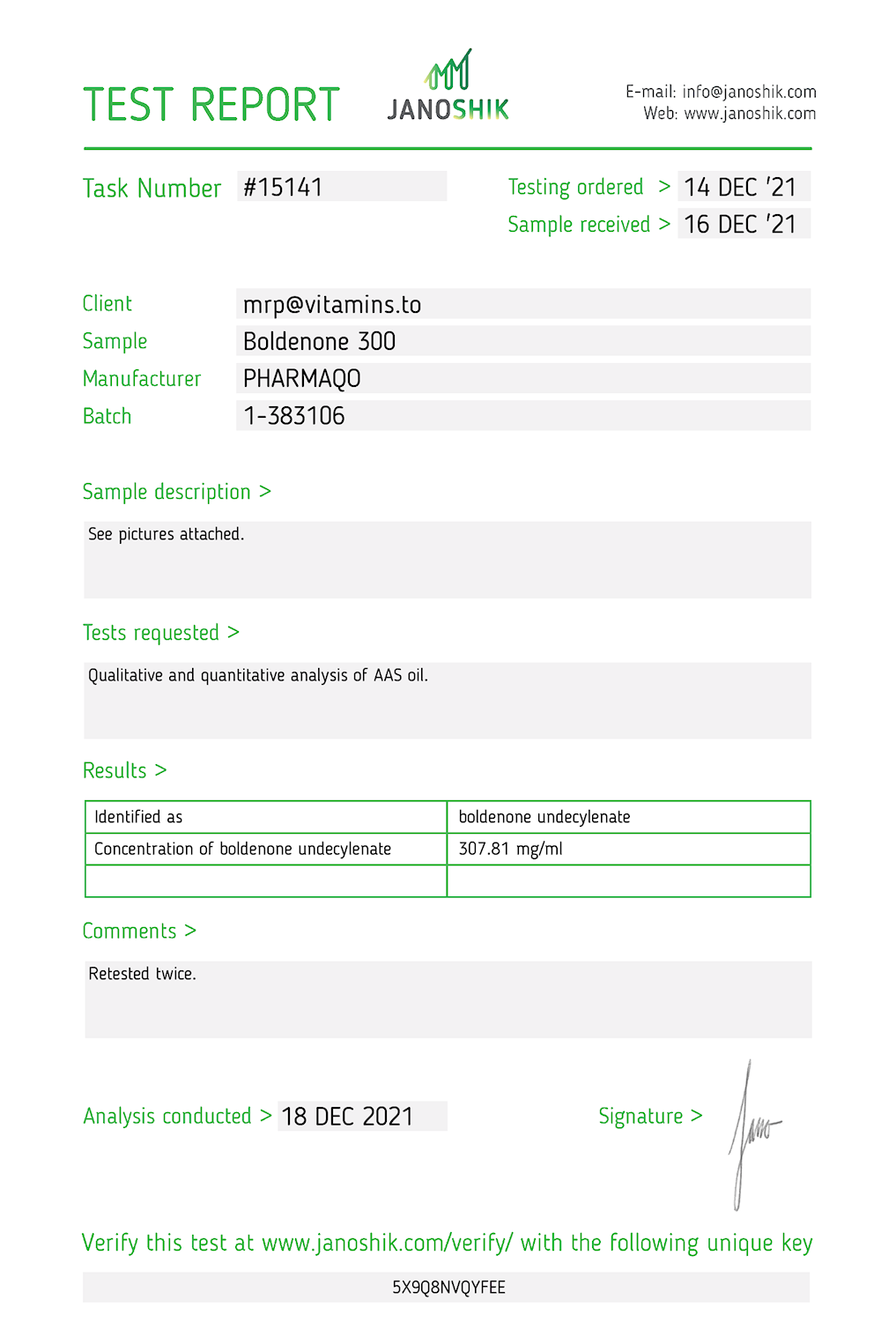 PHARMAQO LABS – BOLDENONE - 300 Mg/ Ml, 10ml 5