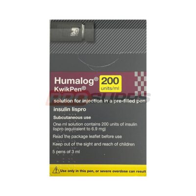 HUMALOG INSULIN PEN - LILLY, 3ml, 200 iu/ml (UK PHARMACY) 1 PEN