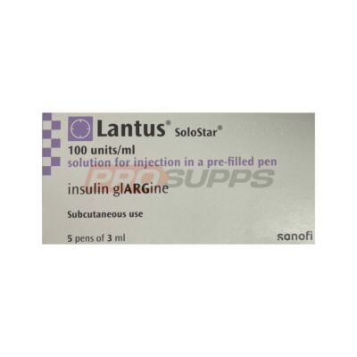 LANTUS SANOFI 100units/ml (Slow Acting Insulin, UK PHARMACY), 1 PEN