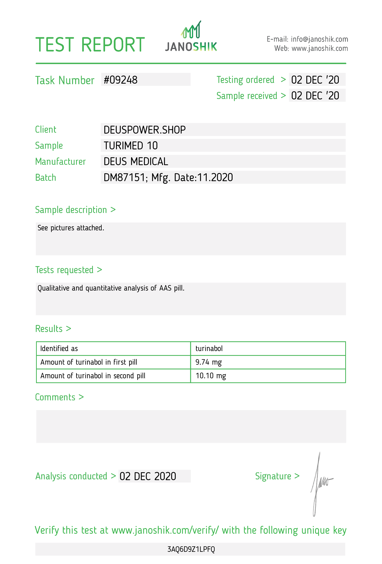DEUS MEDICAL – TURIMED 10 (TURINABOL, TBOL), 10mg/ 50tabs 4 DEUS MEDICAL – TURIMED 10 (TURINABOL, TBOL), 10mg/ 50tabs 3