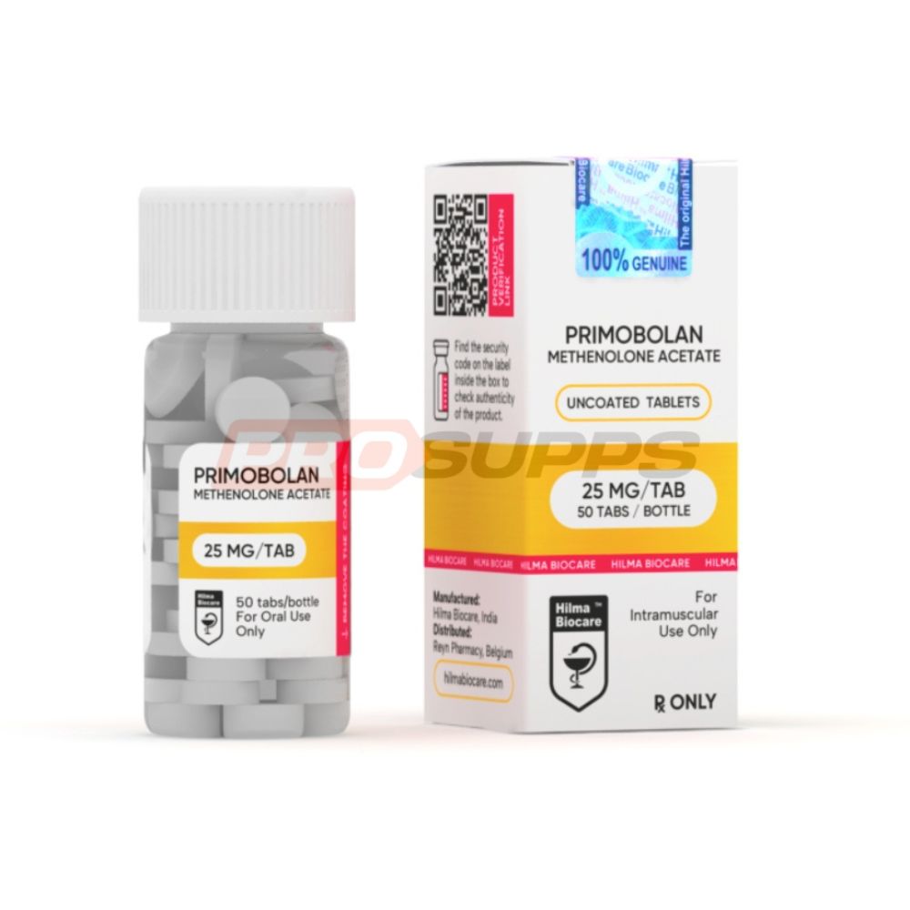 HILMA BIOCARE – PRIMOBOLAN ACETATE (METHENOLONE, ORAL PRIMO) 25mg / 50 tabs 2 HILMA BIOCARE – PRIMOBOLAN ACETATE (METHENOLONE, ORAL PRIMO) 25mg / 50 tabs 1