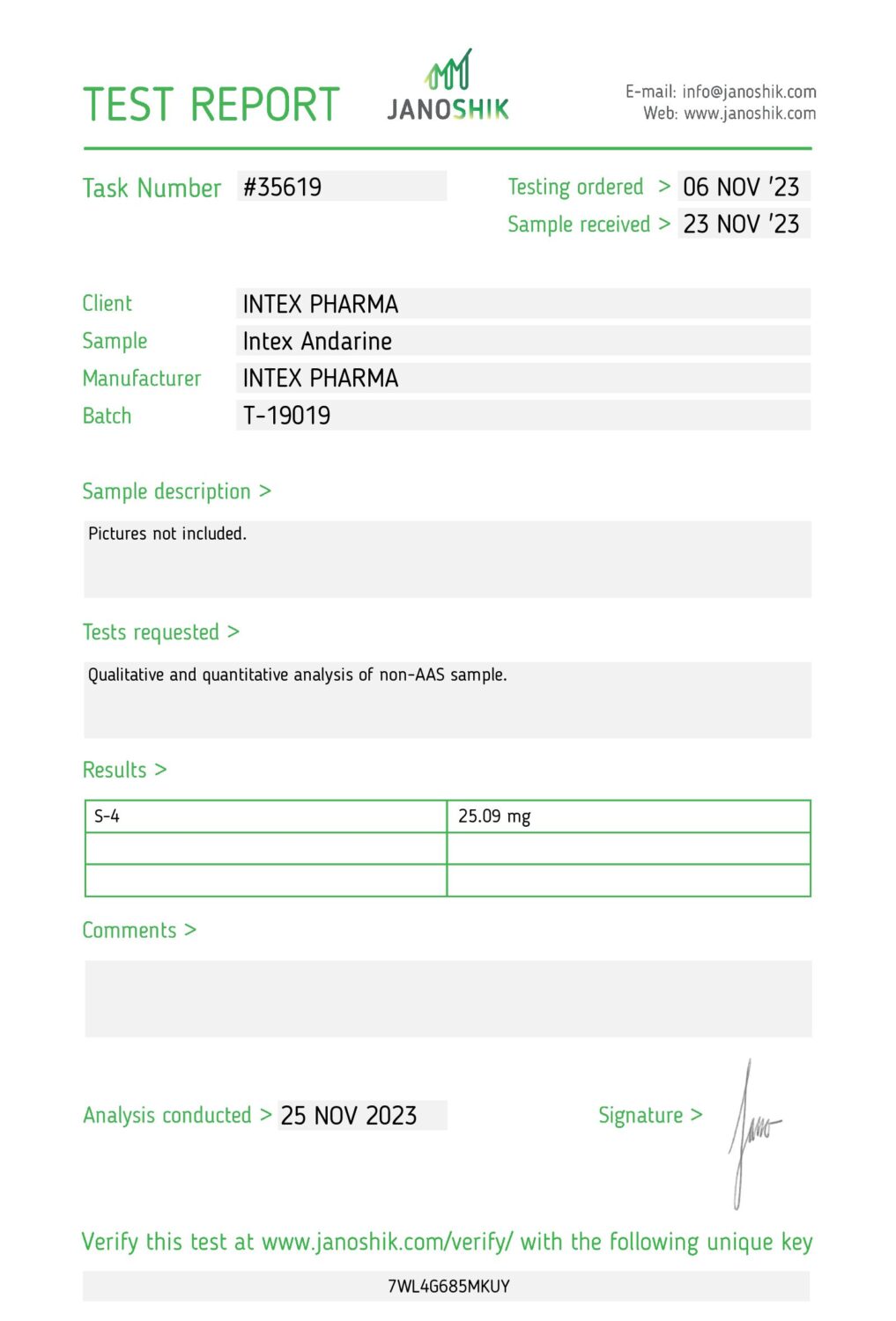 INTEX PHARMA – ANDARINE S-4 25mg / 60 tabs 3