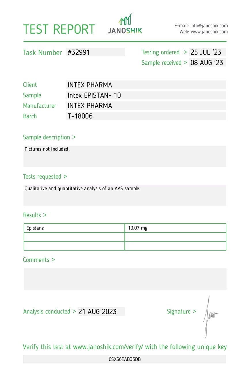 INTEX PHARMA – EPISTAN, 10mg / 50 tabs 3