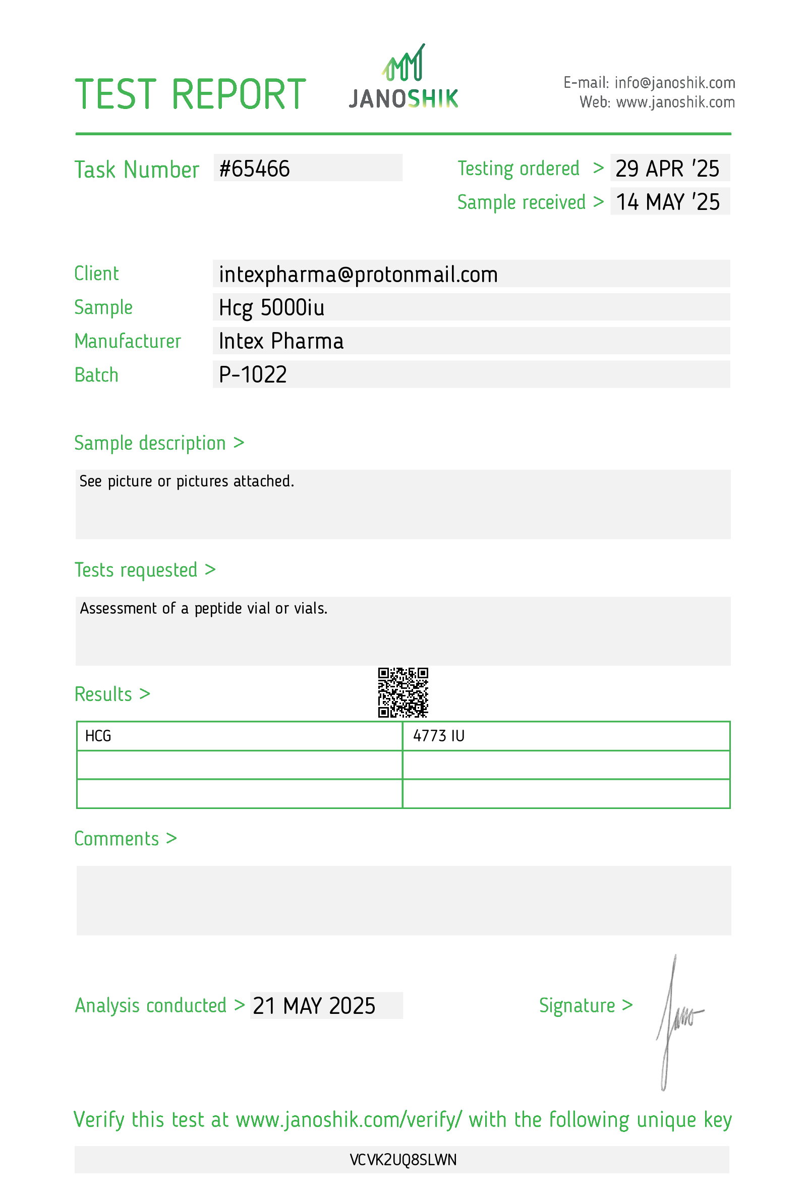INTEX PHARMA - HCG 5000iu 4 INTEX PHARMA - HCG 5000iu 3