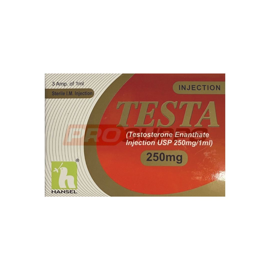 TESTOSTERONE ENANTHATE 250 – TESTA HANSEL PHARMACEUTICALS 250mg / 3 amps 1