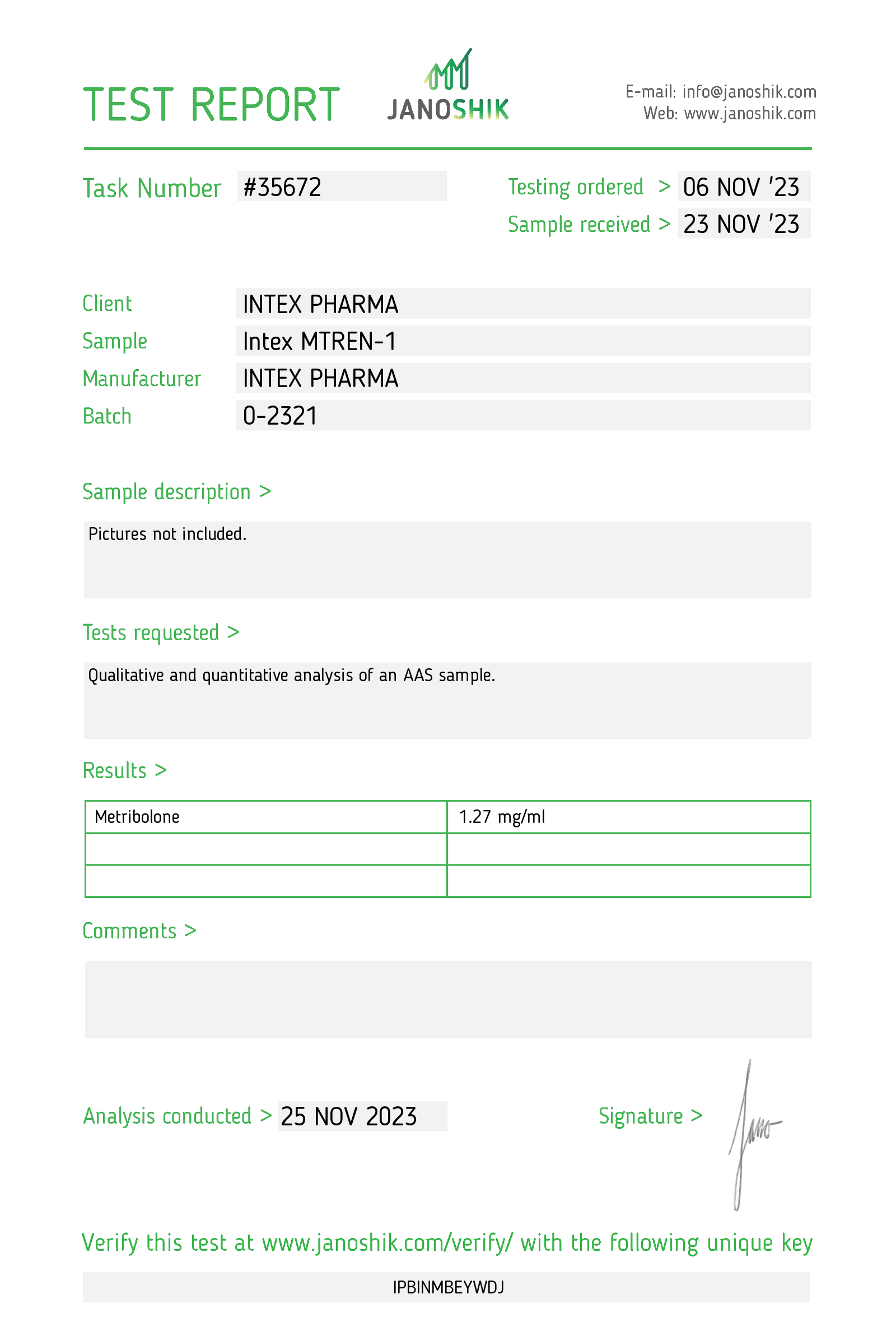 INTEX PHARMA – INTEX MTREN-I, 1mg/ml, 10ml 3