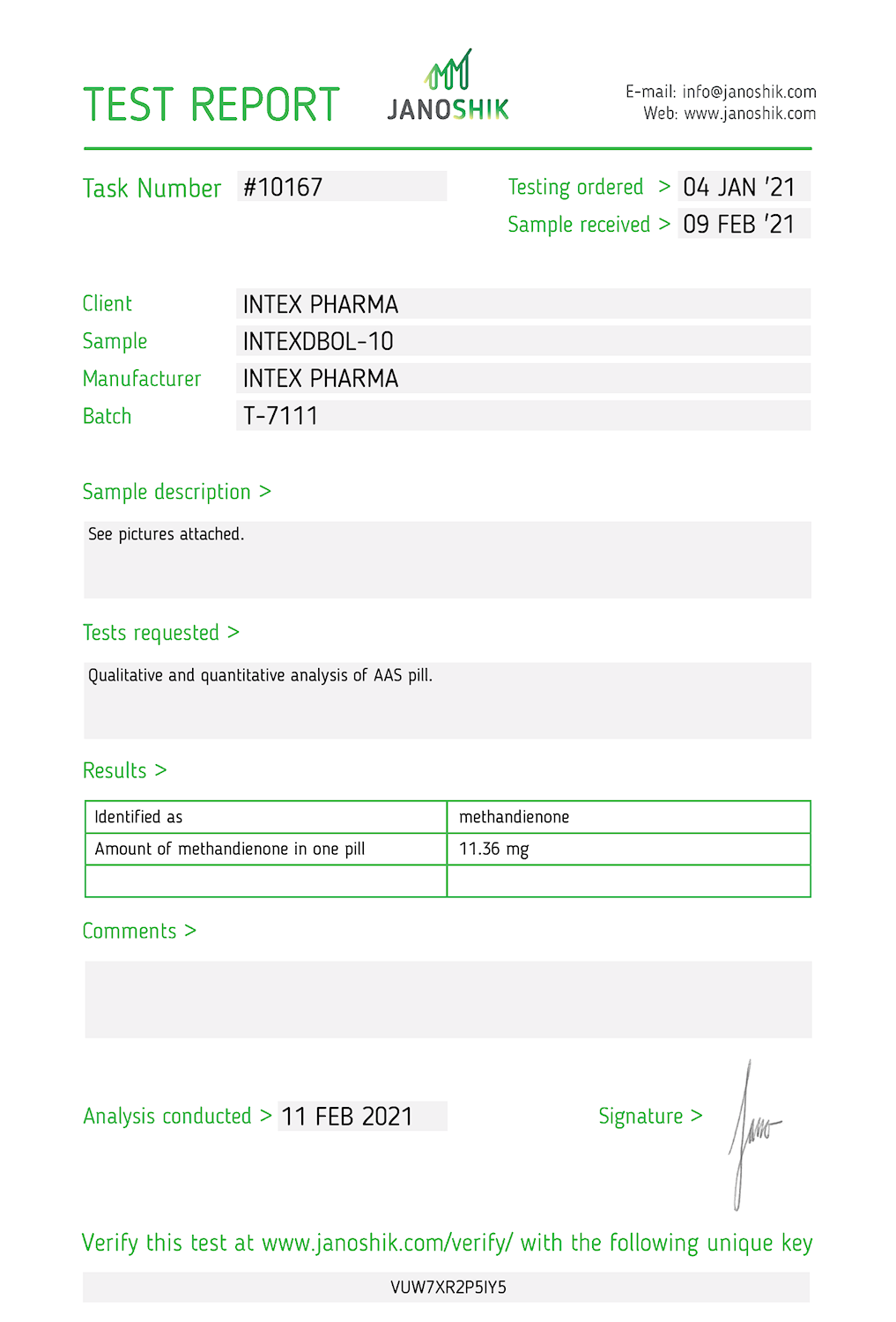 INTEX PHARMA - INTEX DBOL-10 (DIANABOL, DBOL) 10mg/100tabs 5