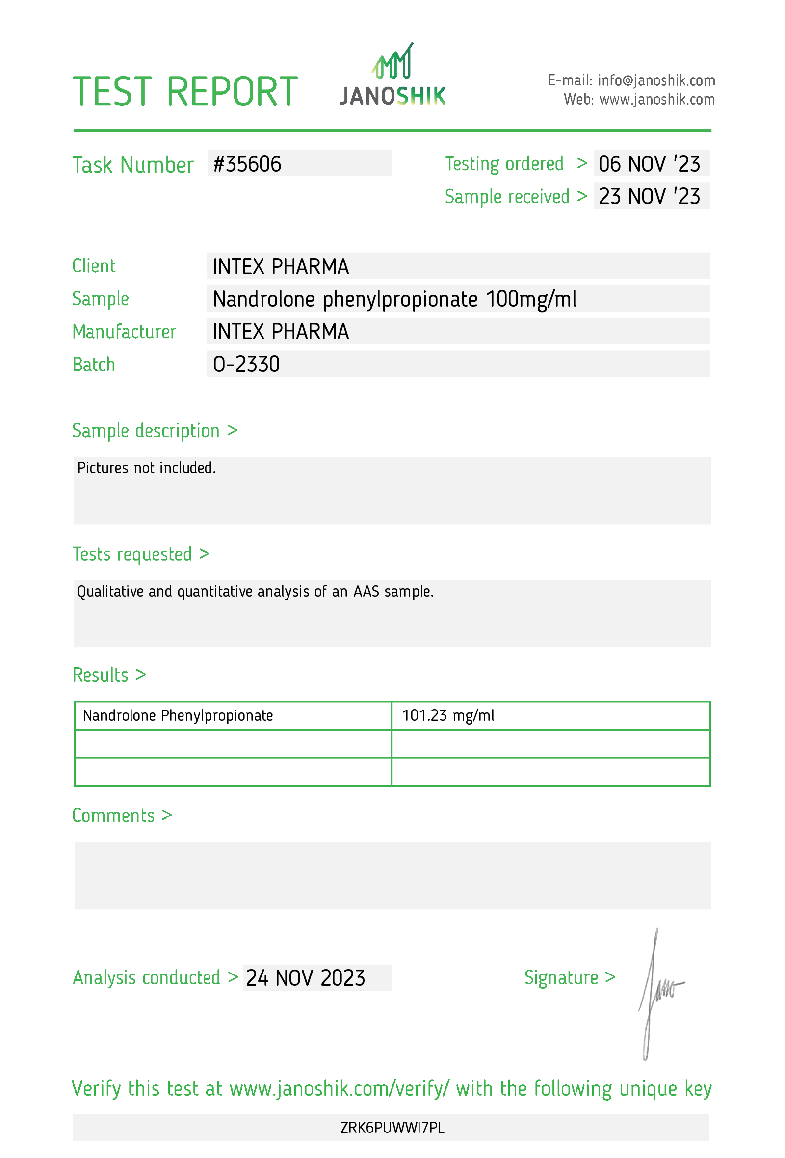 INTEX PHARMA - INTEX NPP-100 (NANDROLONE PHENYLPROPIONATE) 100mg/ml, 10ml 3
