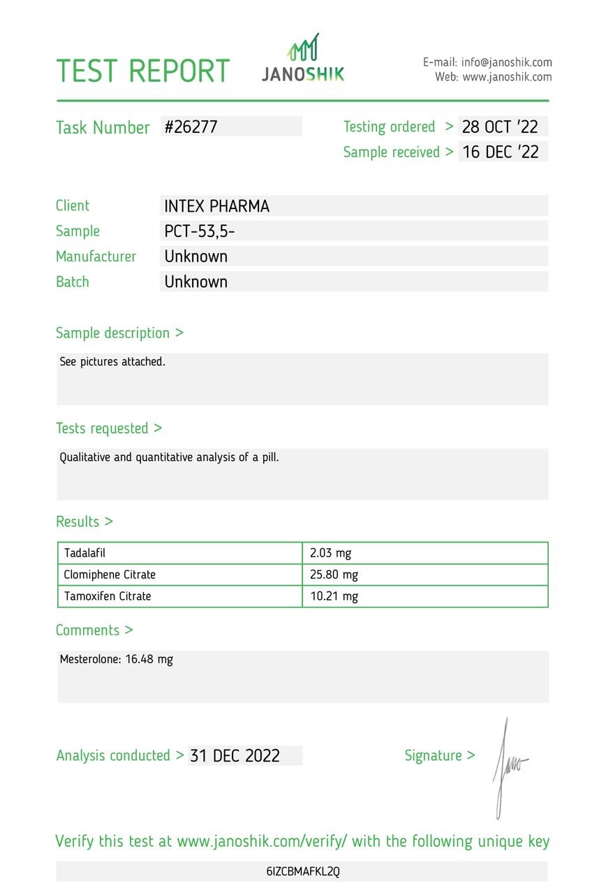 INTEX PHARMA - PCT, 100tabs 6 INTEX PHARMA - PCT, 100tabs 5