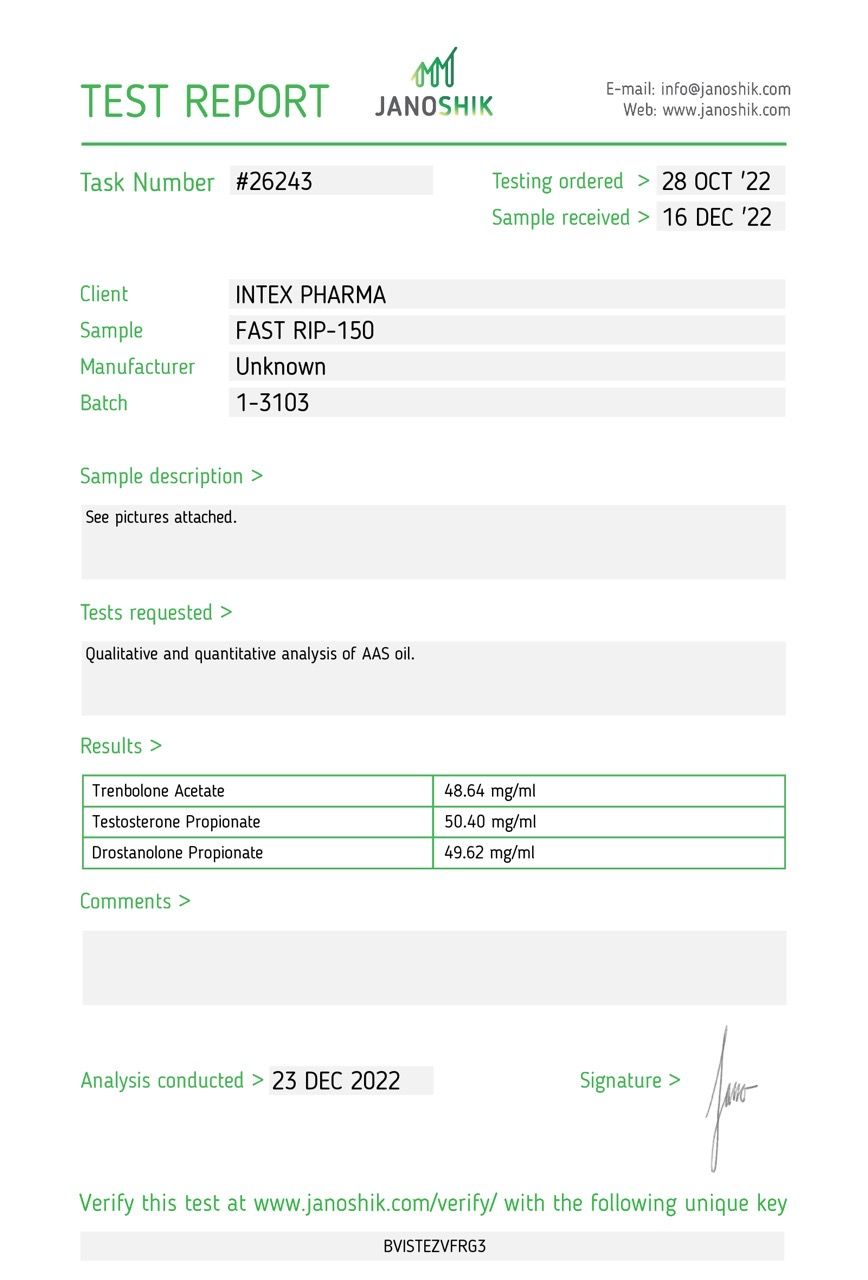 INTEX PHARMA - INTEX RIP-150 *** EXP 11.2025 *** 4 INTEX PHARMA - INTEX RIP-150 *** EXP 11.2025 *** 3