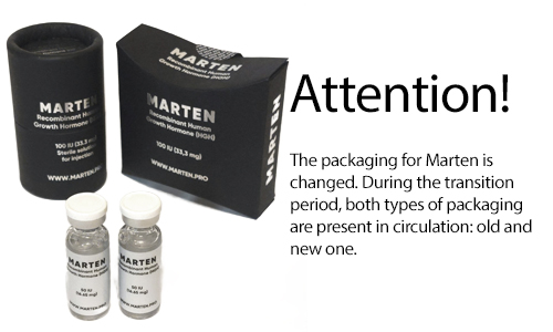 MARTEN - HGH (RECOMBINANT HUMAN GROWTH HORMONE), 100iu LIQUID HGH 3