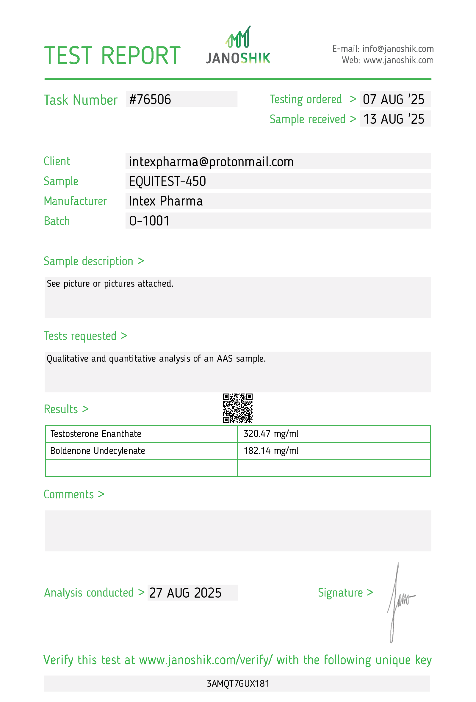 INTEX PHARMA – EQUITEST 450mg/ml, 10ml 5