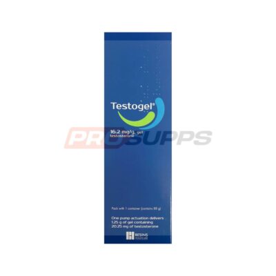 TESTOGEL - TESTOSTERONE GEL (BESINS HEALTHCARE, UK PHARMACY) 16.2 mg/g gel