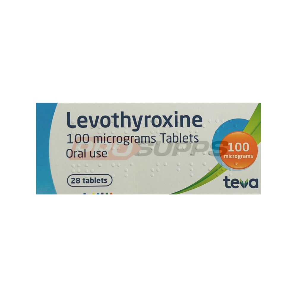 LEVOTHYROXINE T4 - (TEVA UK PHARMACY),100mcg, 28 tabs 1
